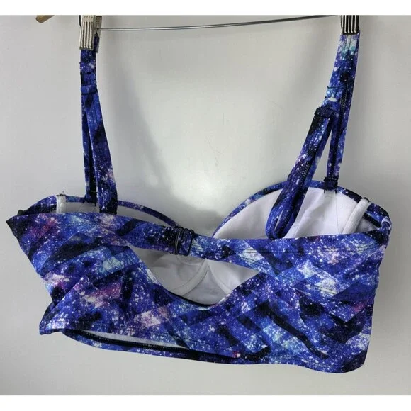 Torrid Bikini Set 2-Piece Geo Swimsuit Galaxy Space Print Women's Plus Size 1 1X - Picture 6 of 16